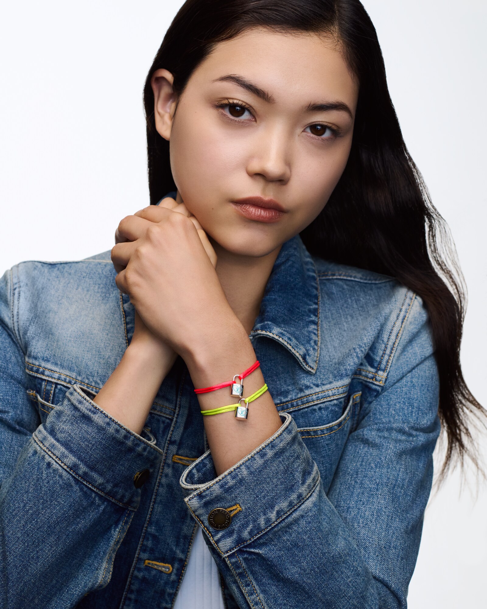 Silver Lockit x Felix Lee Bracelet, Sterling Silver, Blue Lacquer